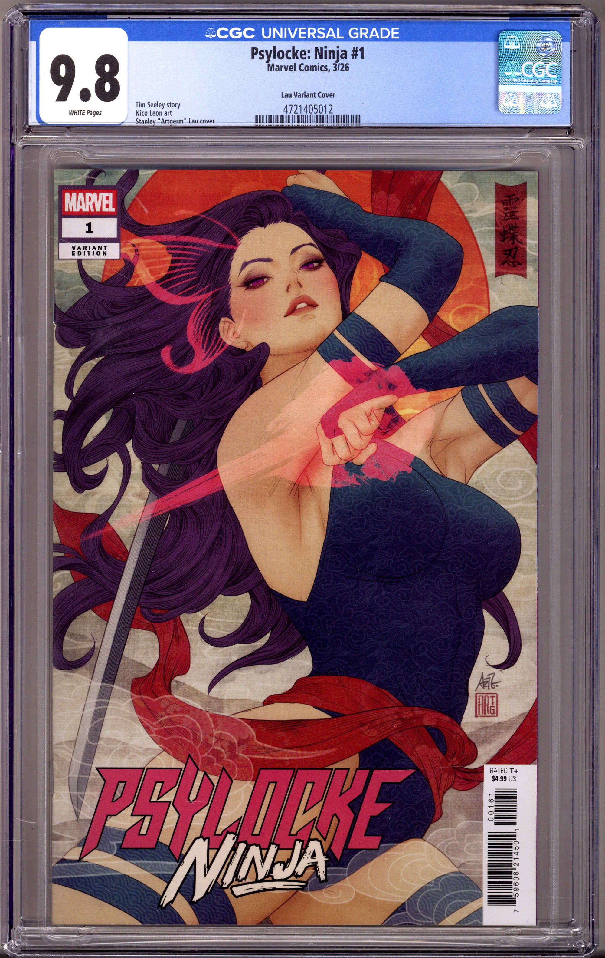 Psylocke: Ninja 1 CGC 9.8 (NM/M) (2026) Artgerm Variant 