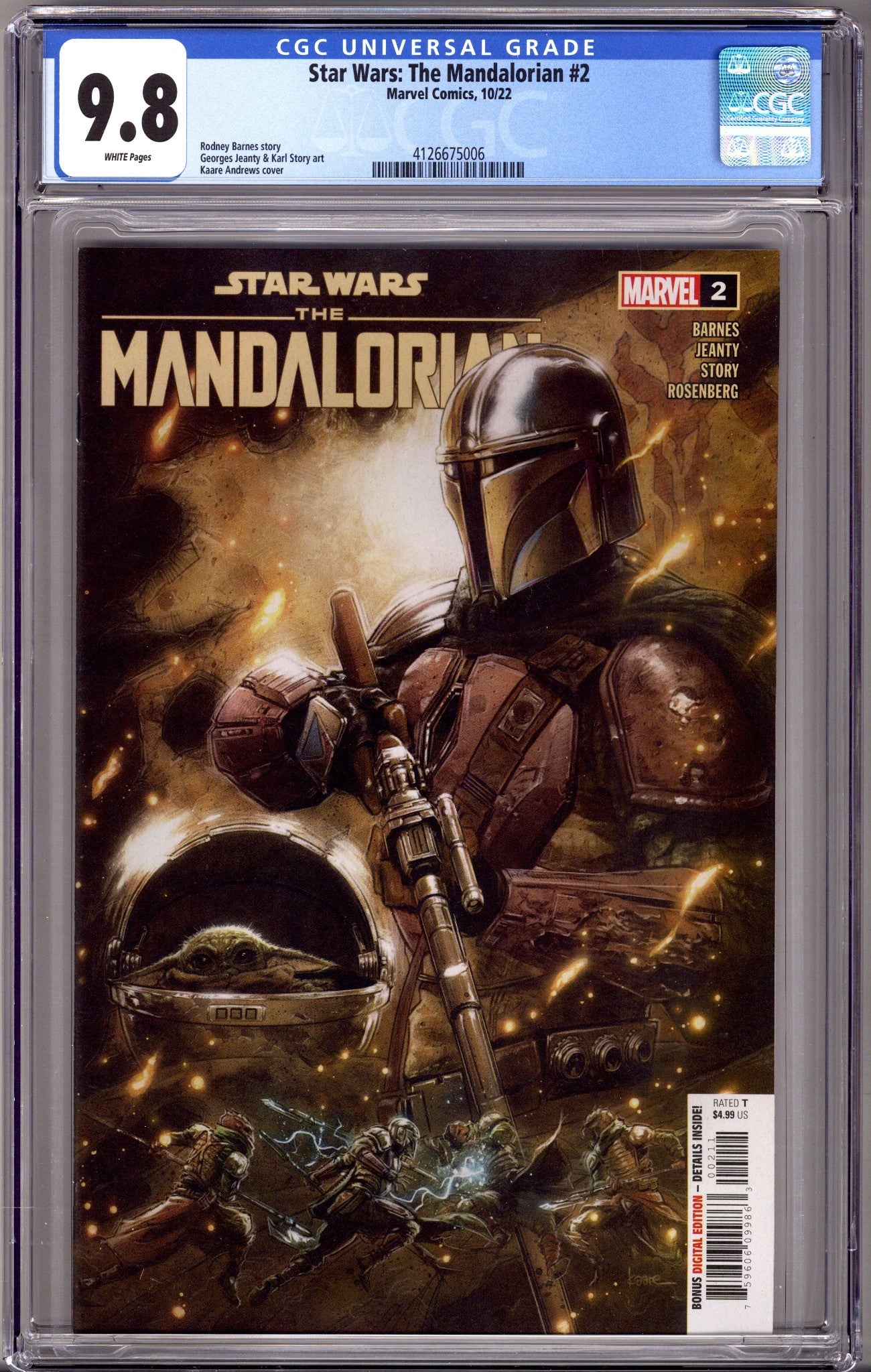 Star Wars: The Mandalorian Vol 1 2 CGC 9.8 (NM/M) (2022) 
