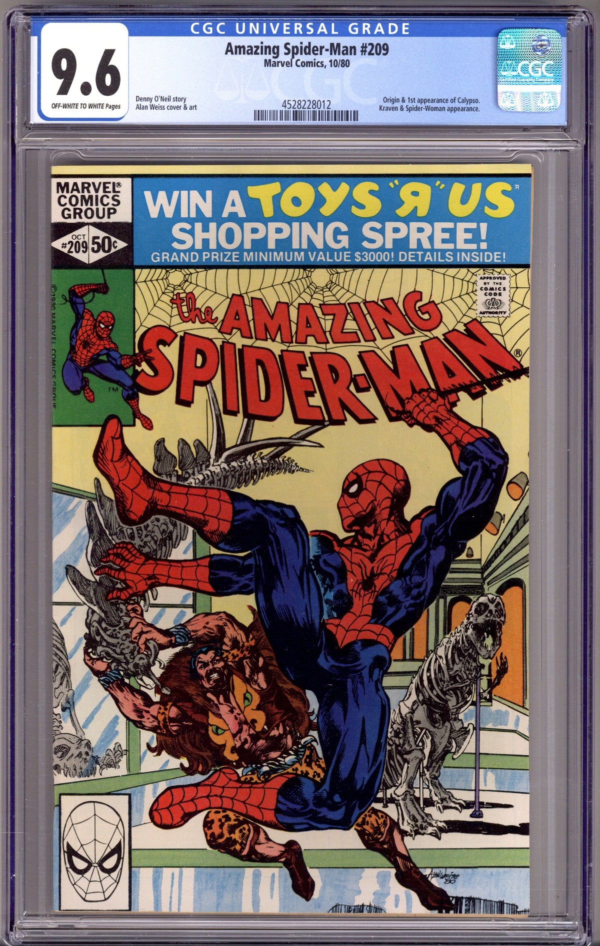 The Amazing Spider-Man Vol 1 209 CGC 9.6 (NM+) (1980) 