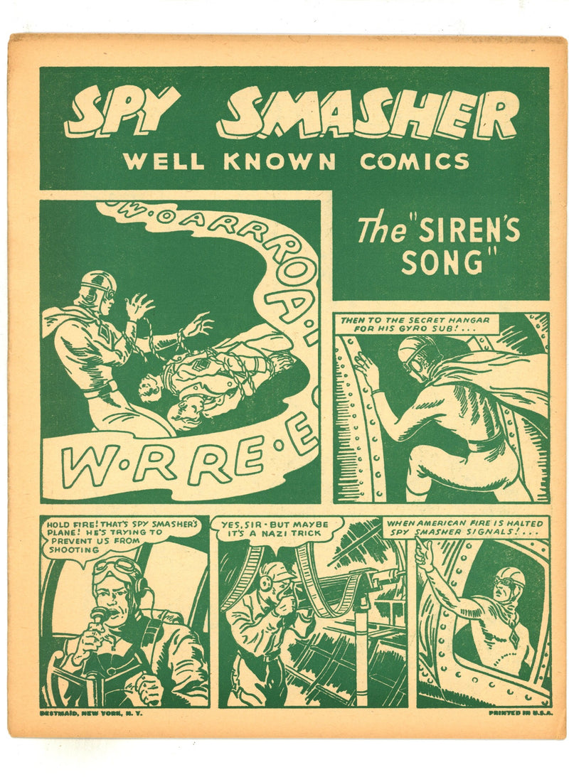 Spy Smasher Well Known Comics [nn] FN (6.0) (1944) 