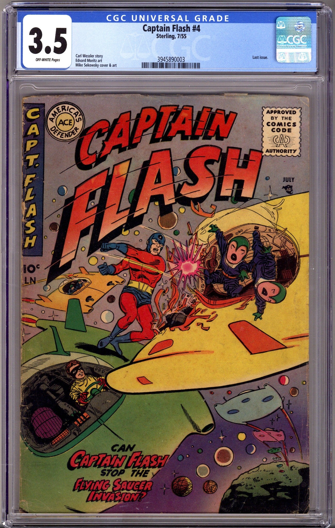 Captain Flash 4 CGC 3.5 (VG-) (1955) 