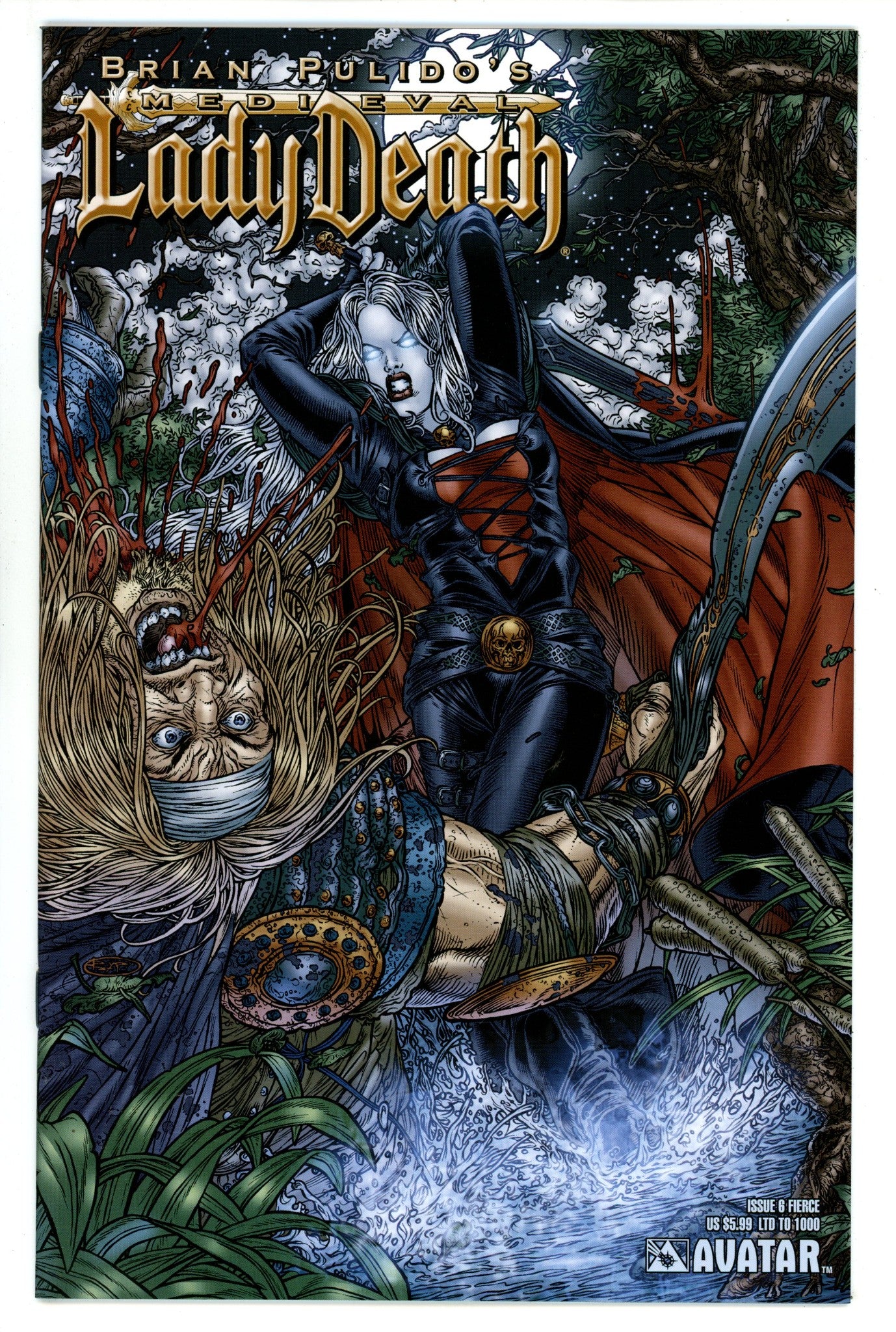 Brian Pulido's Medieval Lady Death 6 High Grade (2005) Ryp Variant 