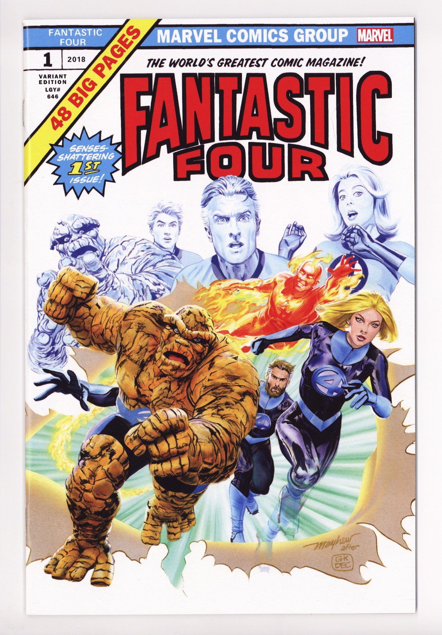 Fantastic Four Vol 6 1 (646) VF/NM (9.0) (2018) Mayhew Exclusive Variant 