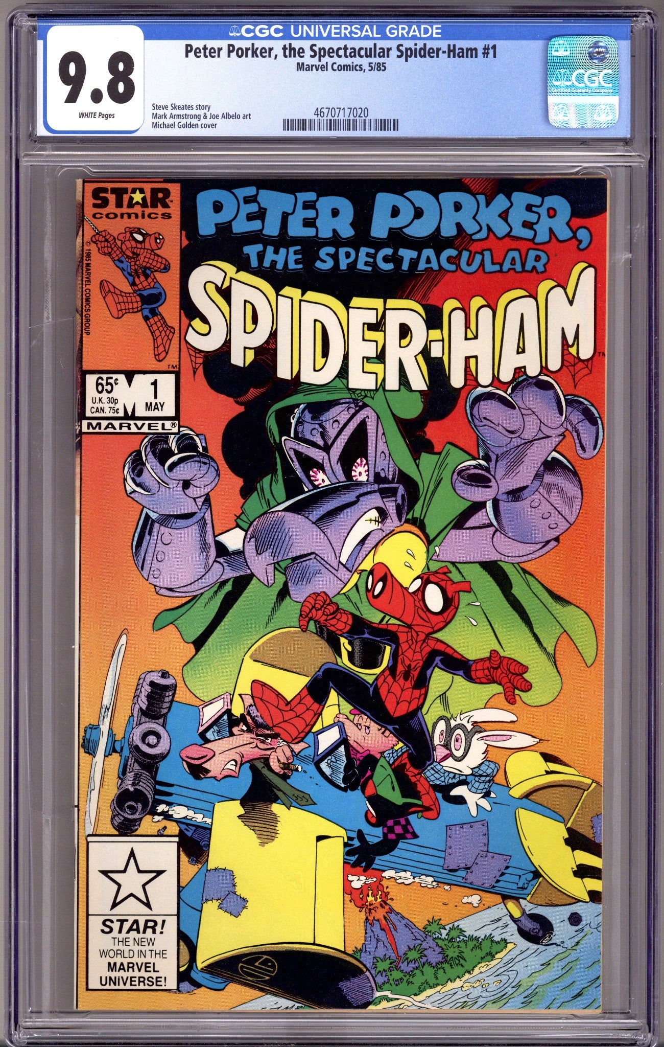 Peter Porker, the Spectacular Spider-Ham 1 CGC 9.8 (NM/M) (1985) 