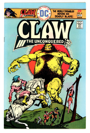 Claw the Unconquered Vol 1 4 VF- (7.5) (1975) 