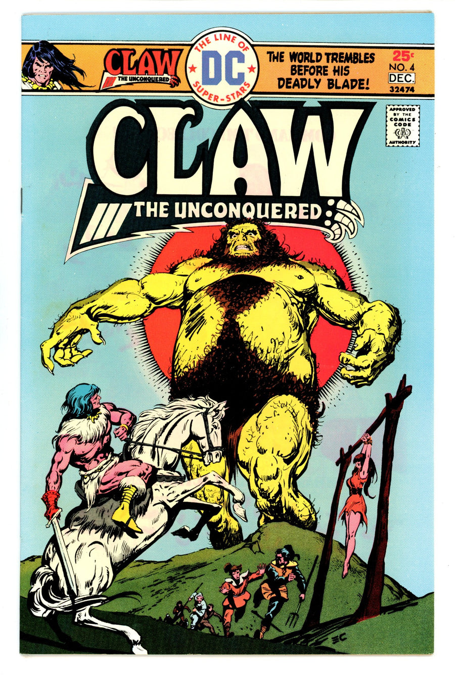 Claw the Unconquered Vol 1 4 VF- (7.5) (1975) 