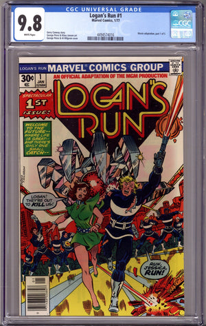 Logan's Run Vol 1 1 CGC 9.8 (NM/M) (1977)