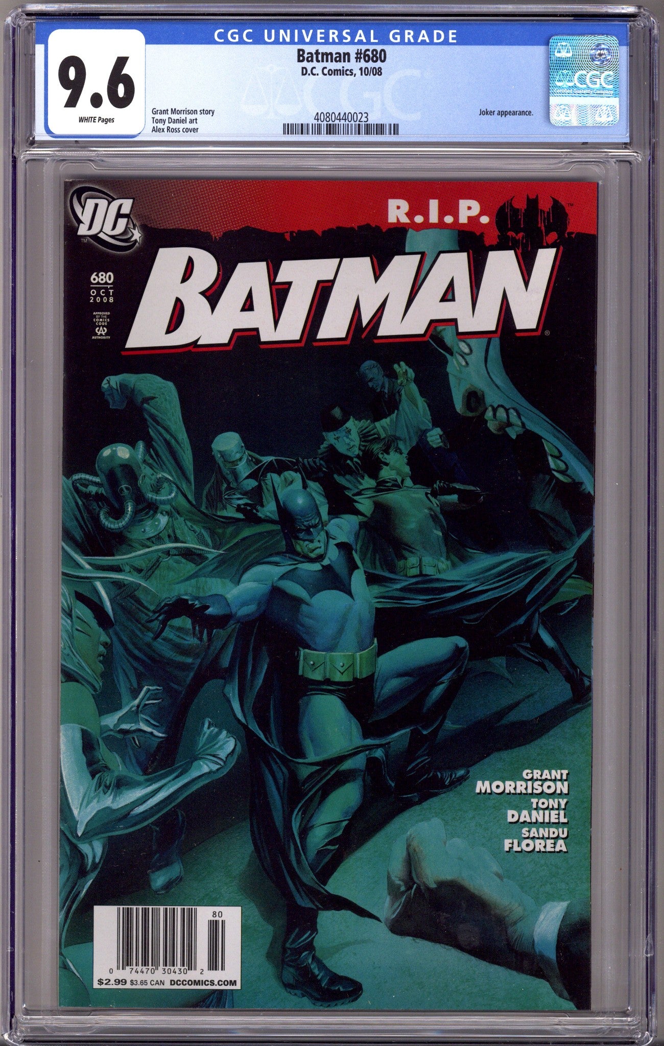 Batman Vol 1 680 Newsstand CGC 9.6 (2008)