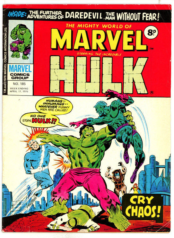 The Mighty World of Marvel 185 VG/FN (5.0) (1976)