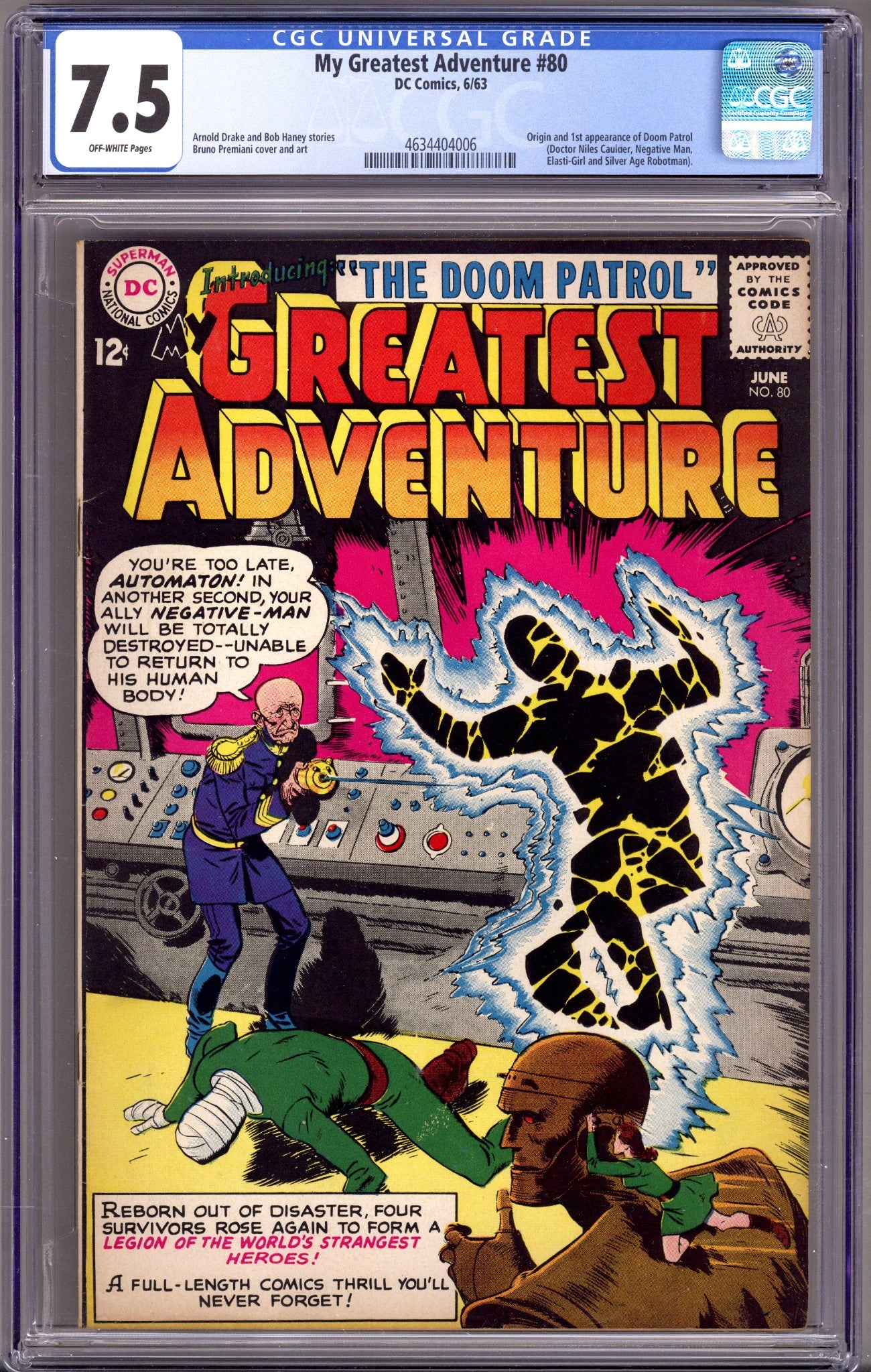 My Greatest Adventure Vol 1 80 CGC 7.5 (VF-) (1963) 