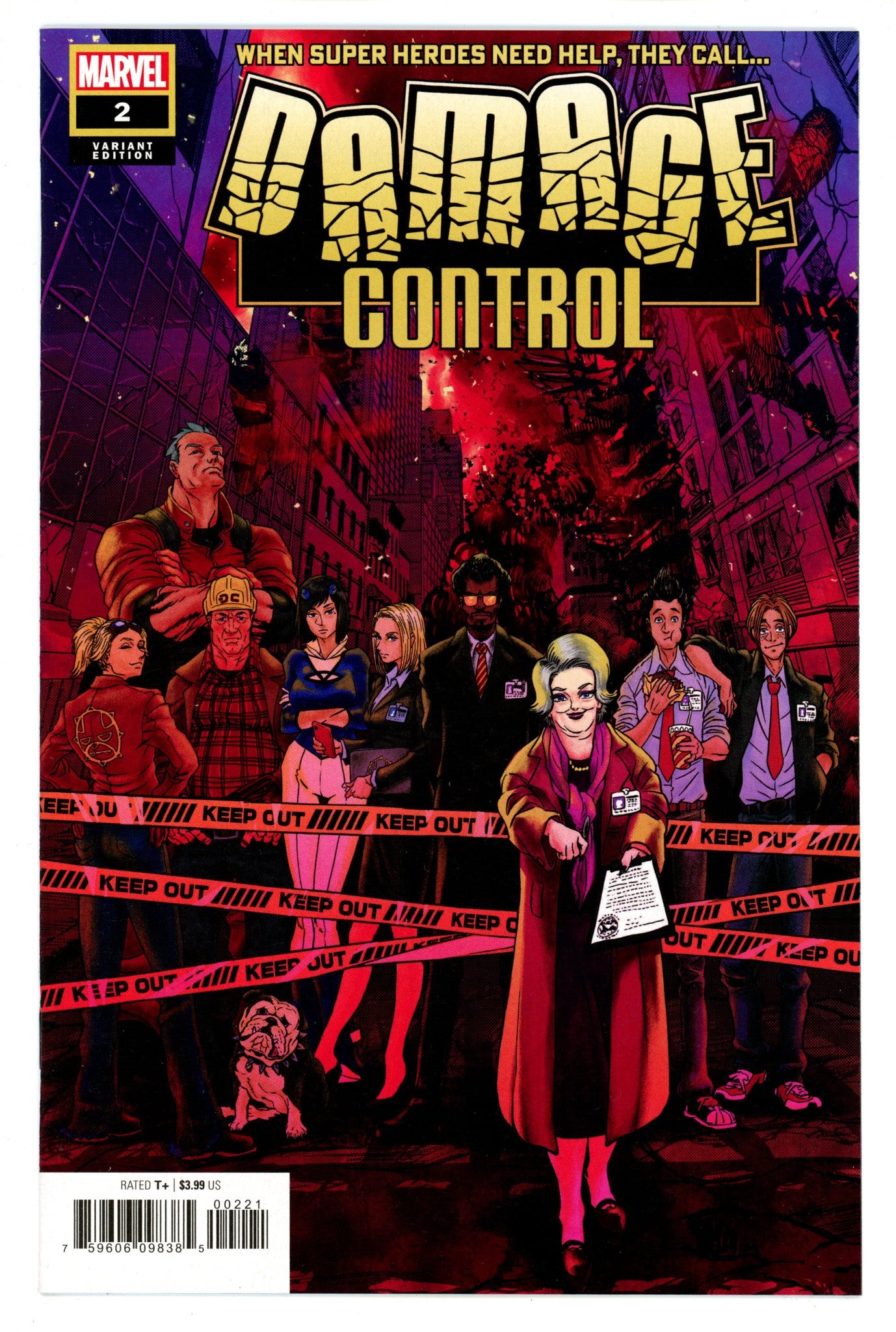 Damage Control Vol 4 2 (17) High Grade (2022) Superlog Variant 