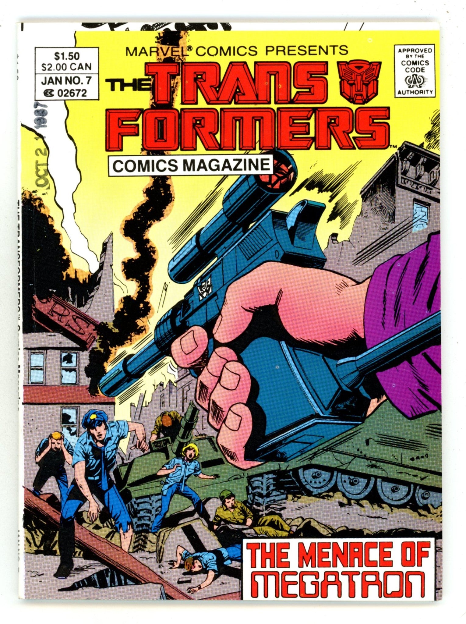 The Transformers Comics Magazine 7 VF+ (8.5) (1988) 