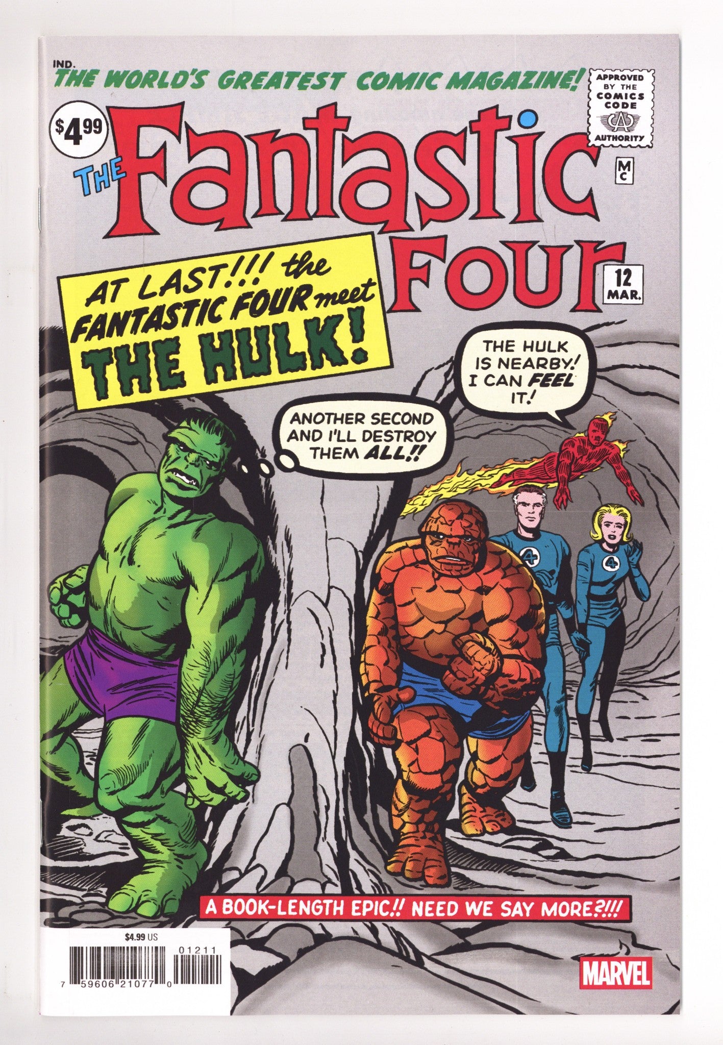 Fantastic Four No. 12 Facsimile Edition   [nn]  High Grade   (2026)        