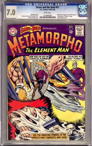 The Brave and the Bold Vol 1 57 CGC 7.0 (FN/VF) (1964)