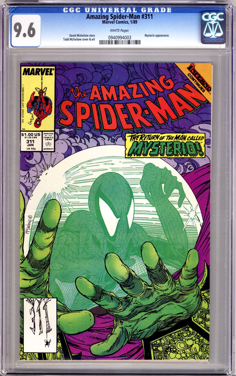 The Amazing Spider-Man Vol 1 311 CGC 9.6 (NM+) (1989)
