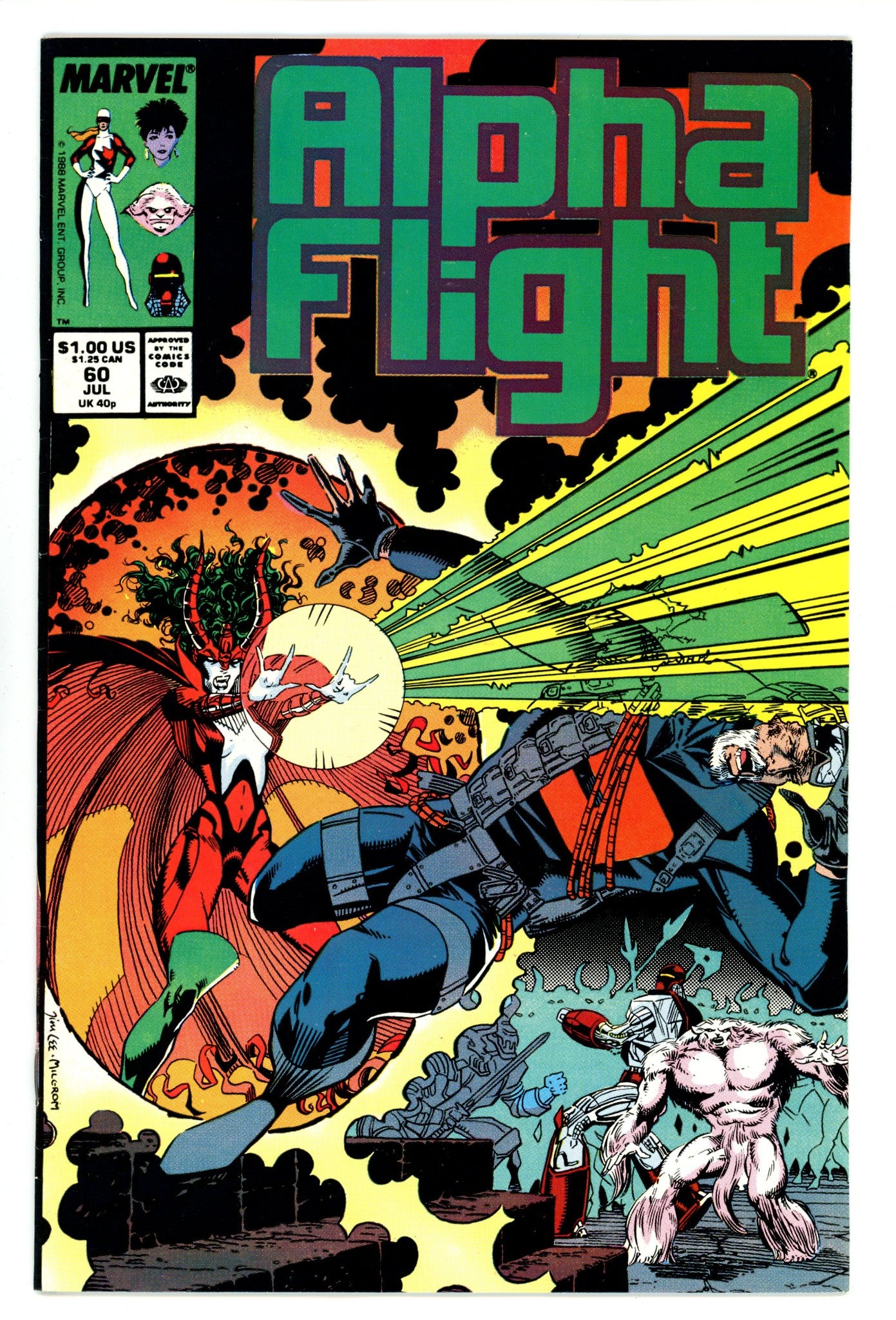 Alpha Flight Vol 1 60 Mid Grade (1988) 