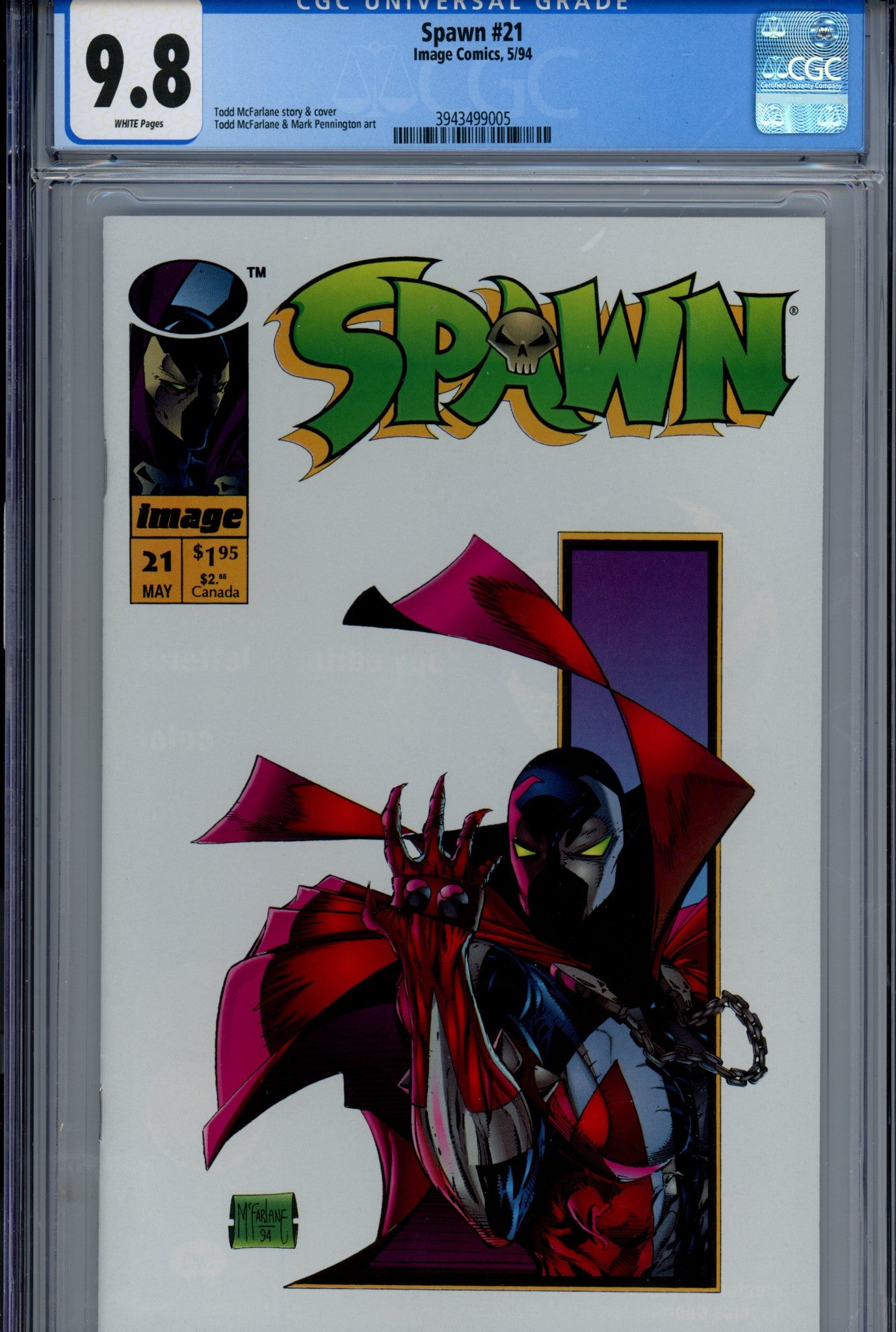 Spawn 21 CGC 9.8 (NM/M) (1994) 