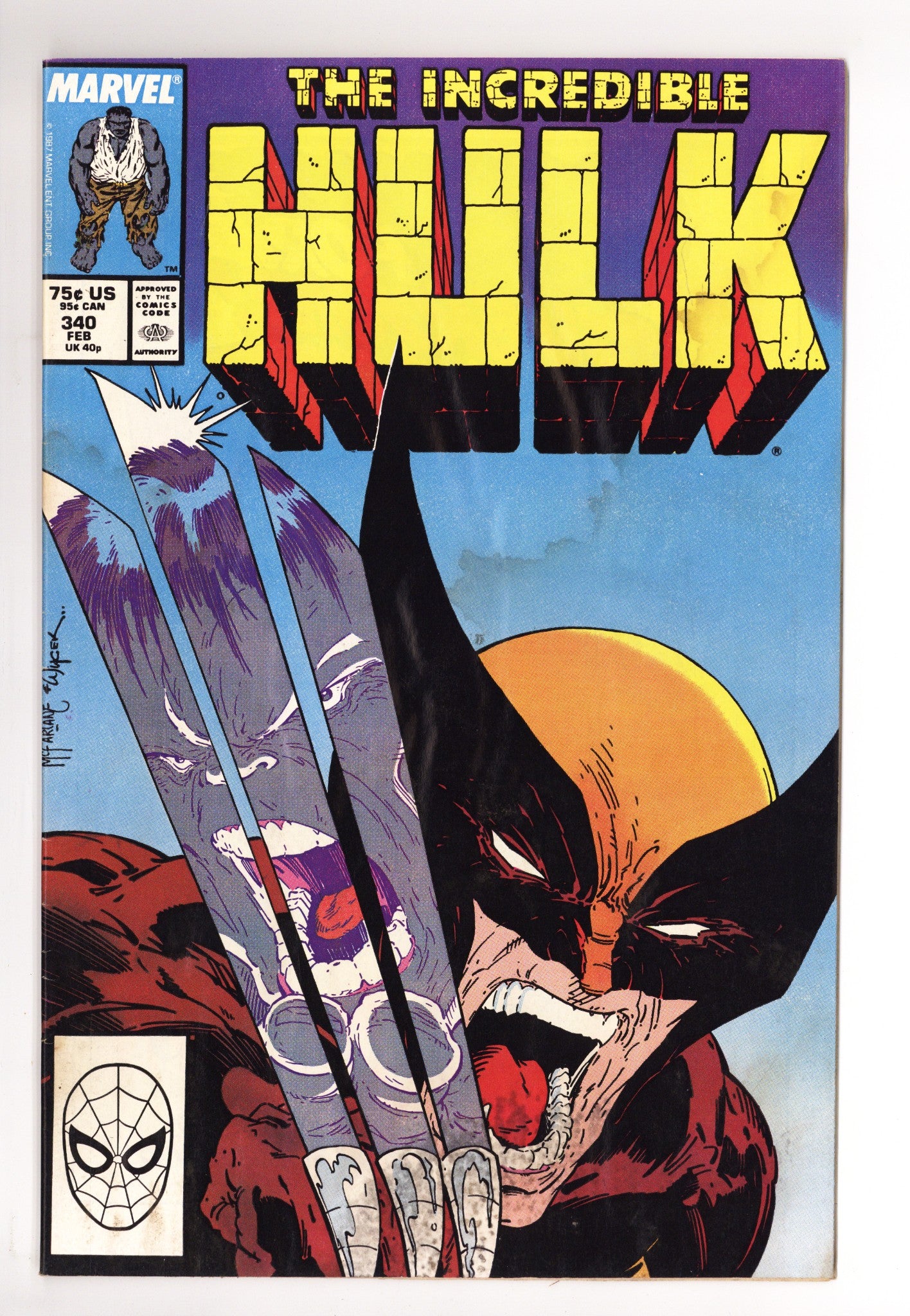 The Incredible Hulk Vol 1 340 GD/VG (3.0) (1988) 
