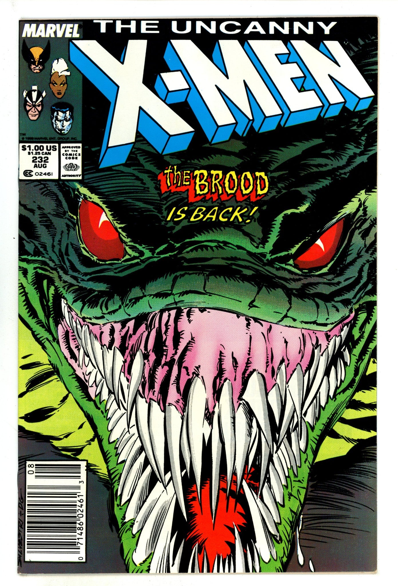 The Uncanny X-Men Vol 1 232 VF (8.0) (1988) Newsstand 