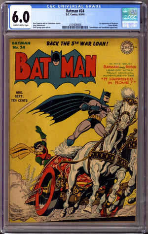 Batman Vol 1 24 CGC 6.0 (FN) (1944)