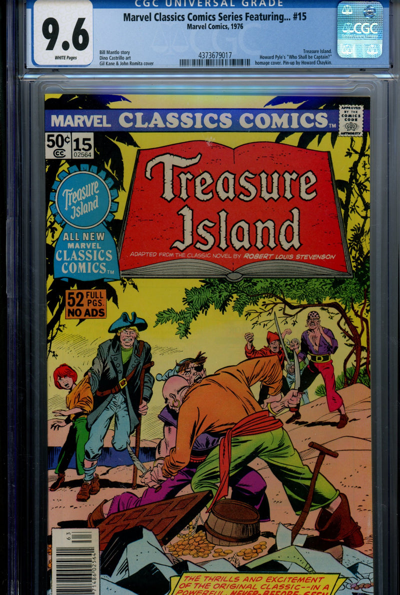 Marvel Classics Comics 15 CGC 9.6 (NM+) (1976) 