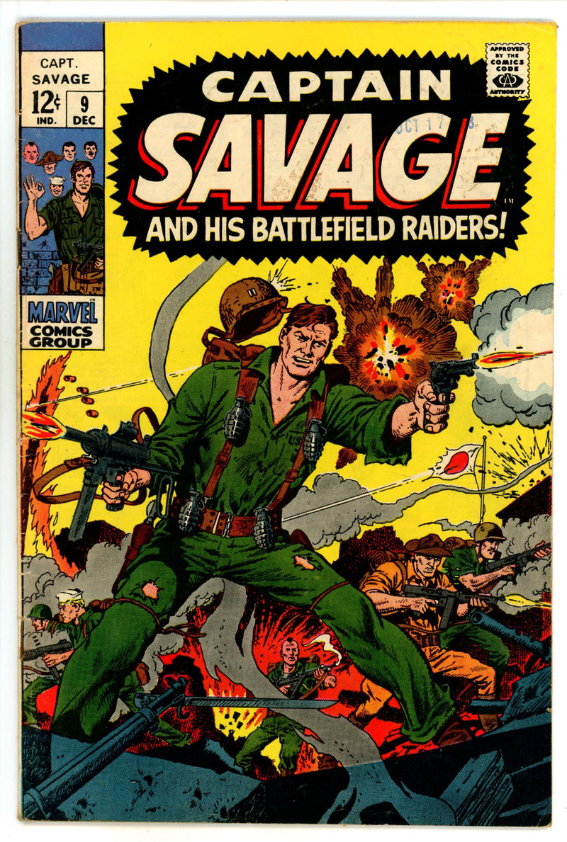 Capt. Savage and His Leatherneck Raiders 9 VG/FN (5.0) (1968) 