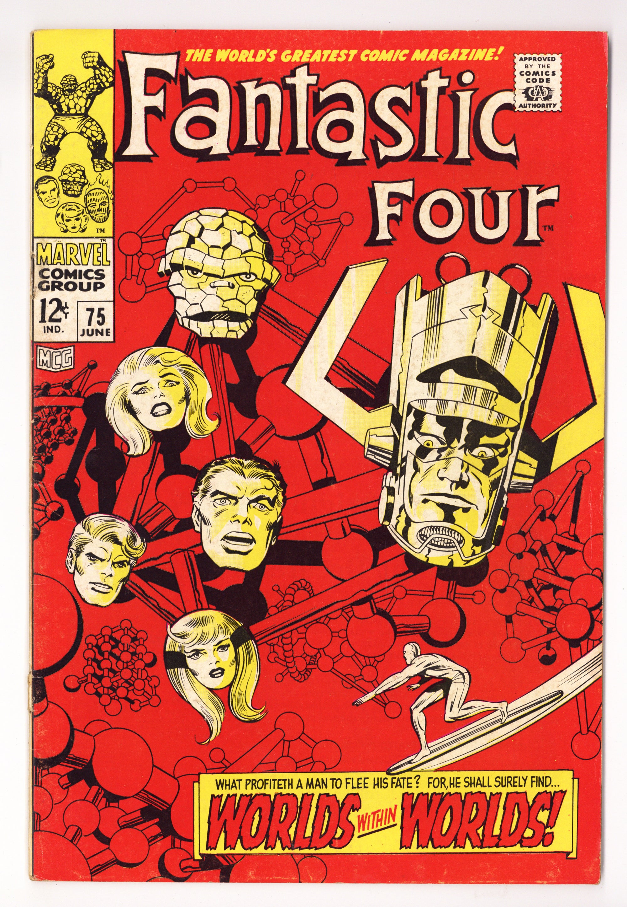 Fantastic Four Vol 1 75  VG (4.0) Bottom Staple Detached  (1968)        
