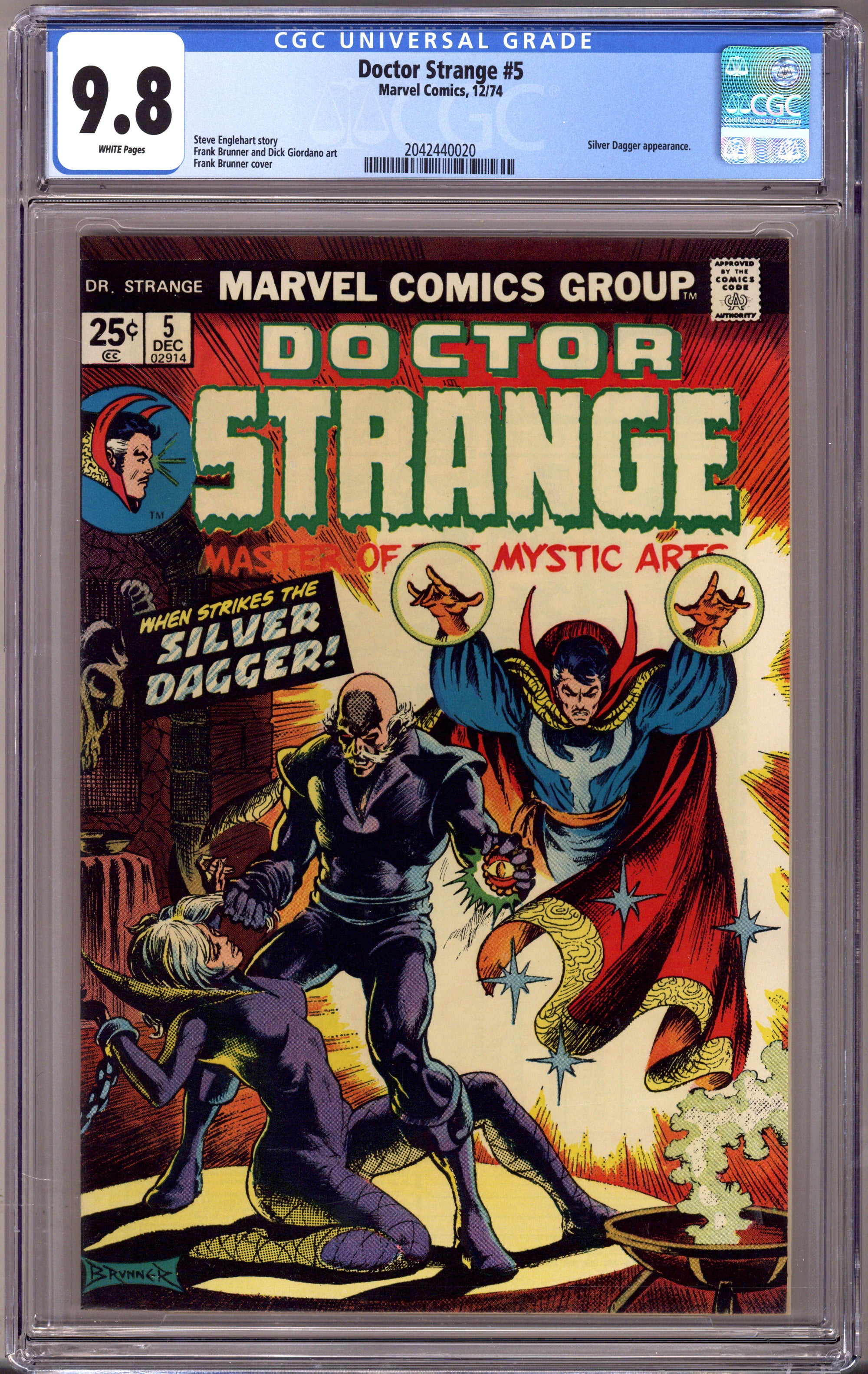 Doctor Strange Vol 2 5 CGC 9.8 (NM/M) (1974) 