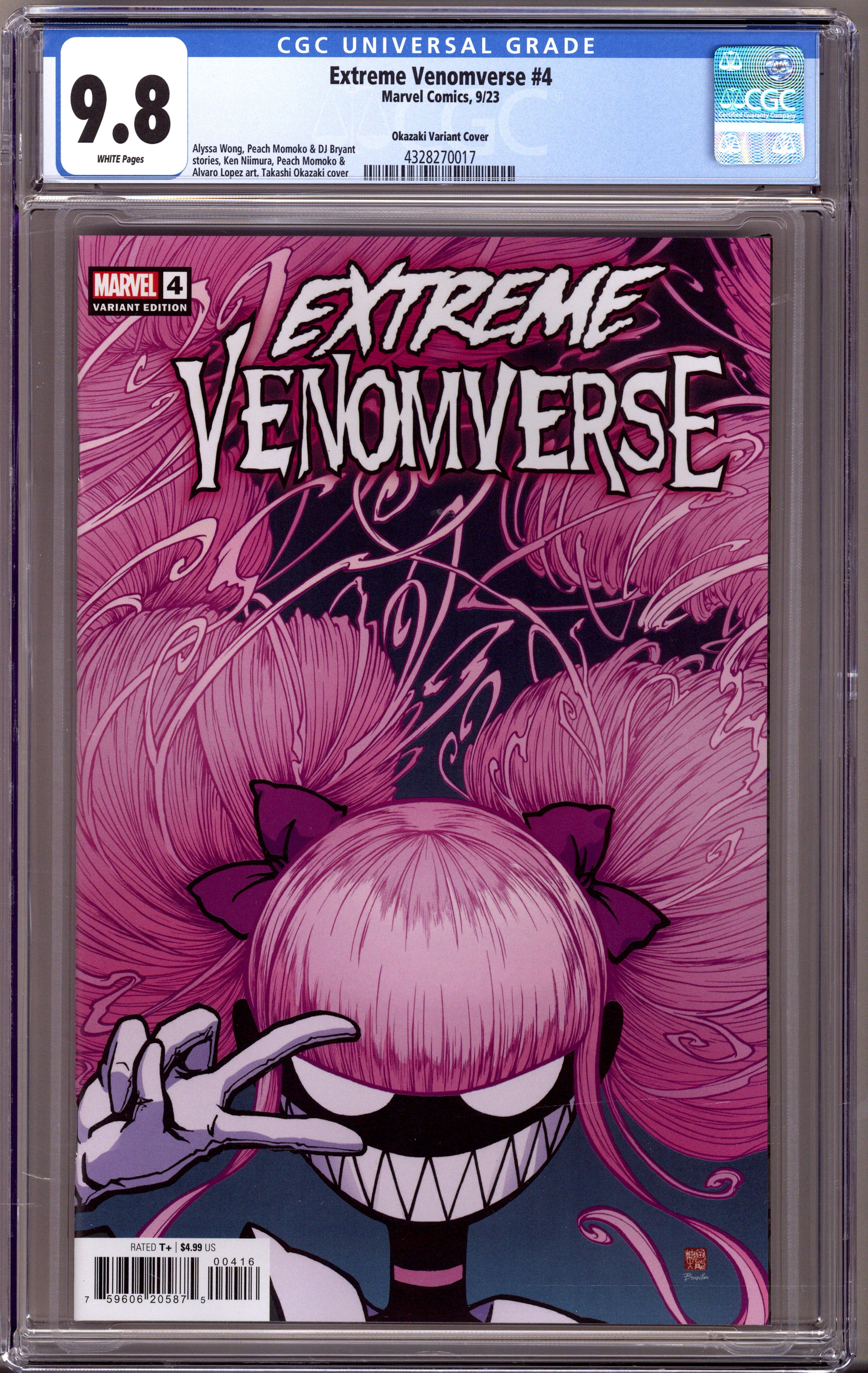 Extreme Venomverse   4 CGC 9.8 (NM/M)   (2023) Okazaki     Incentive Variant  