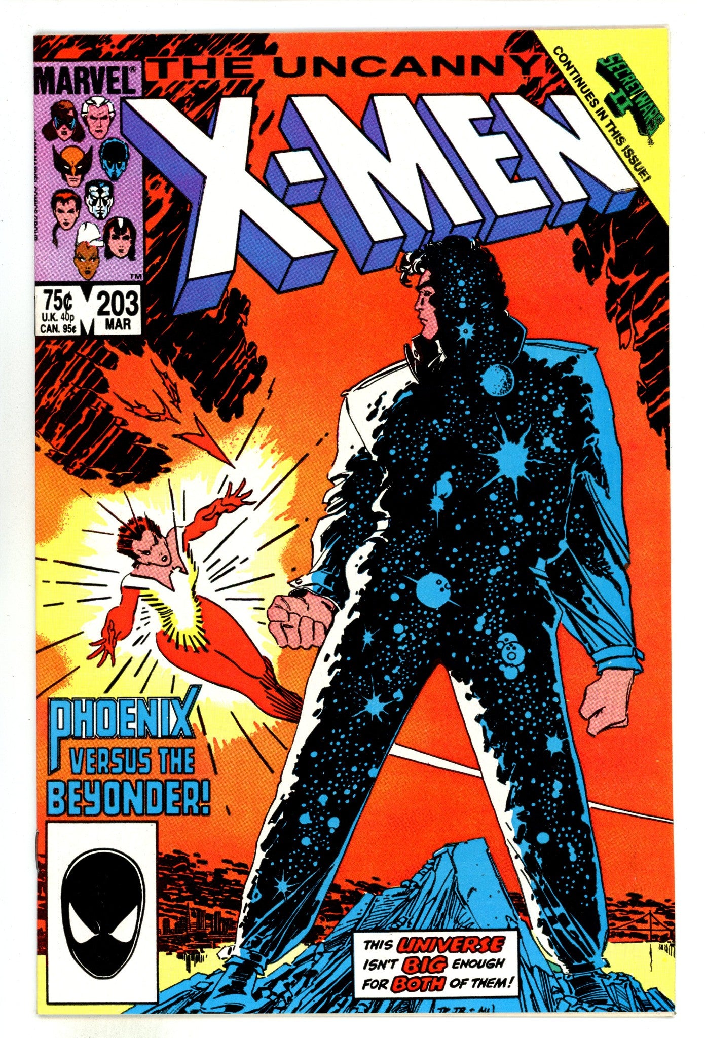 The Uncanny X-Men Vol 1 203 NM- (9.2) (1986) 