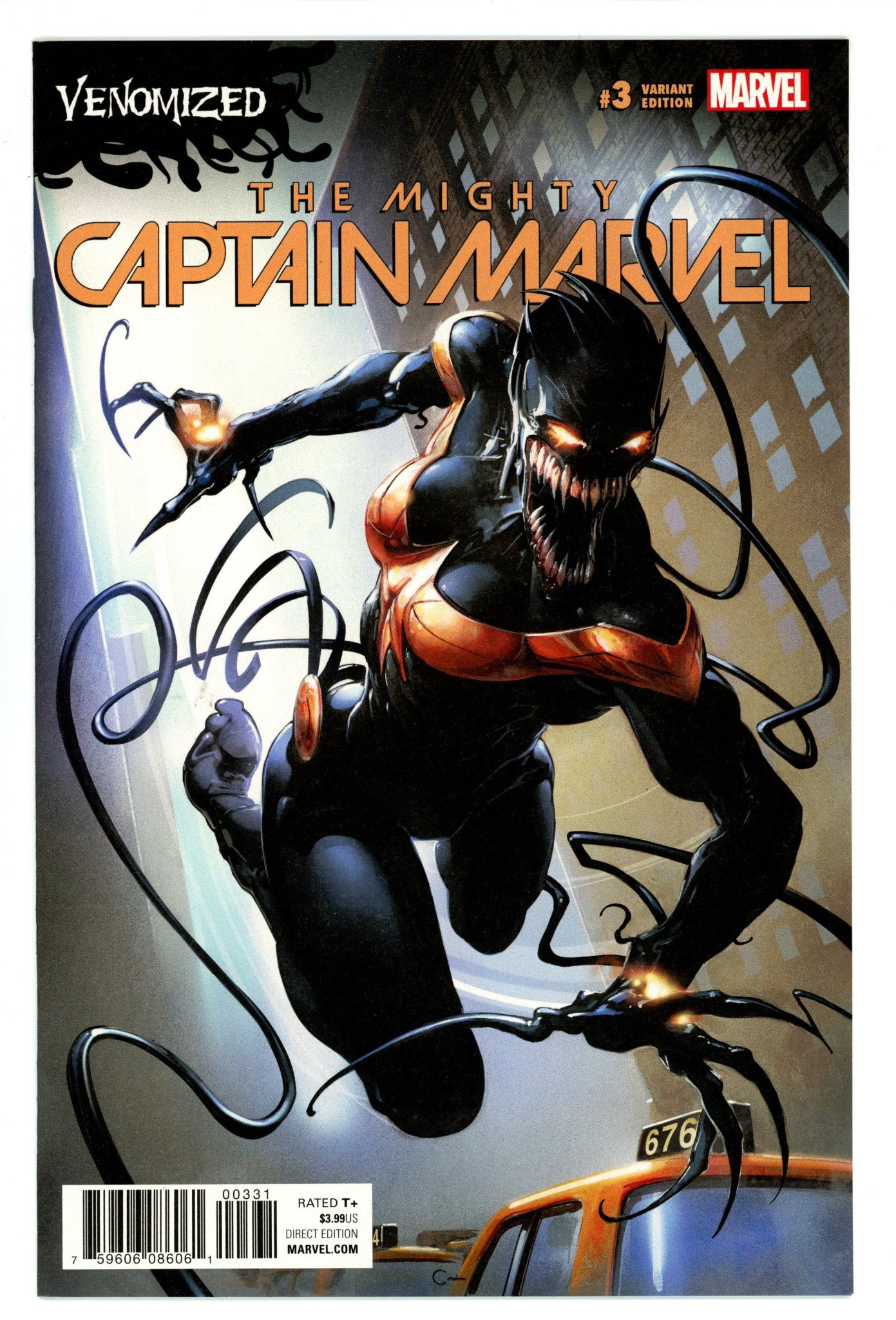The Mighty Captain Marvel 3 High Grade (2017) Crain Venomized Variant 