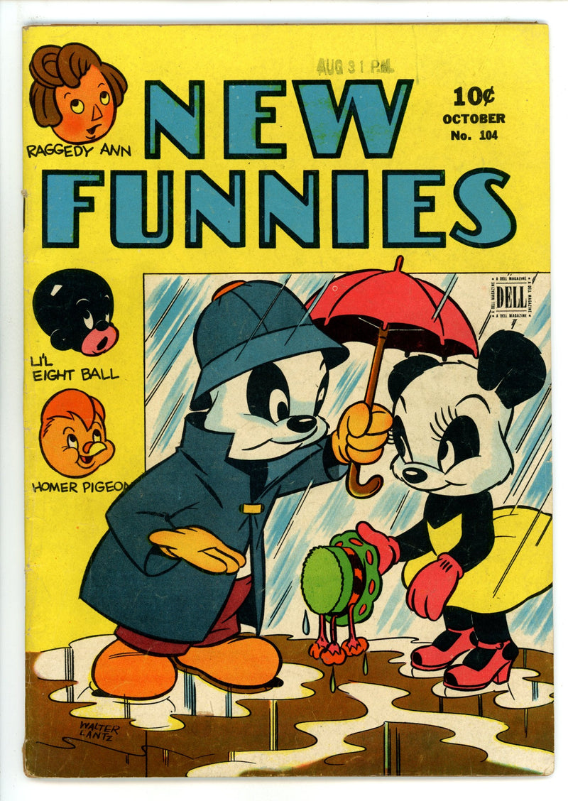 New Funnies 104 VG/FN (5.0) (1945) 