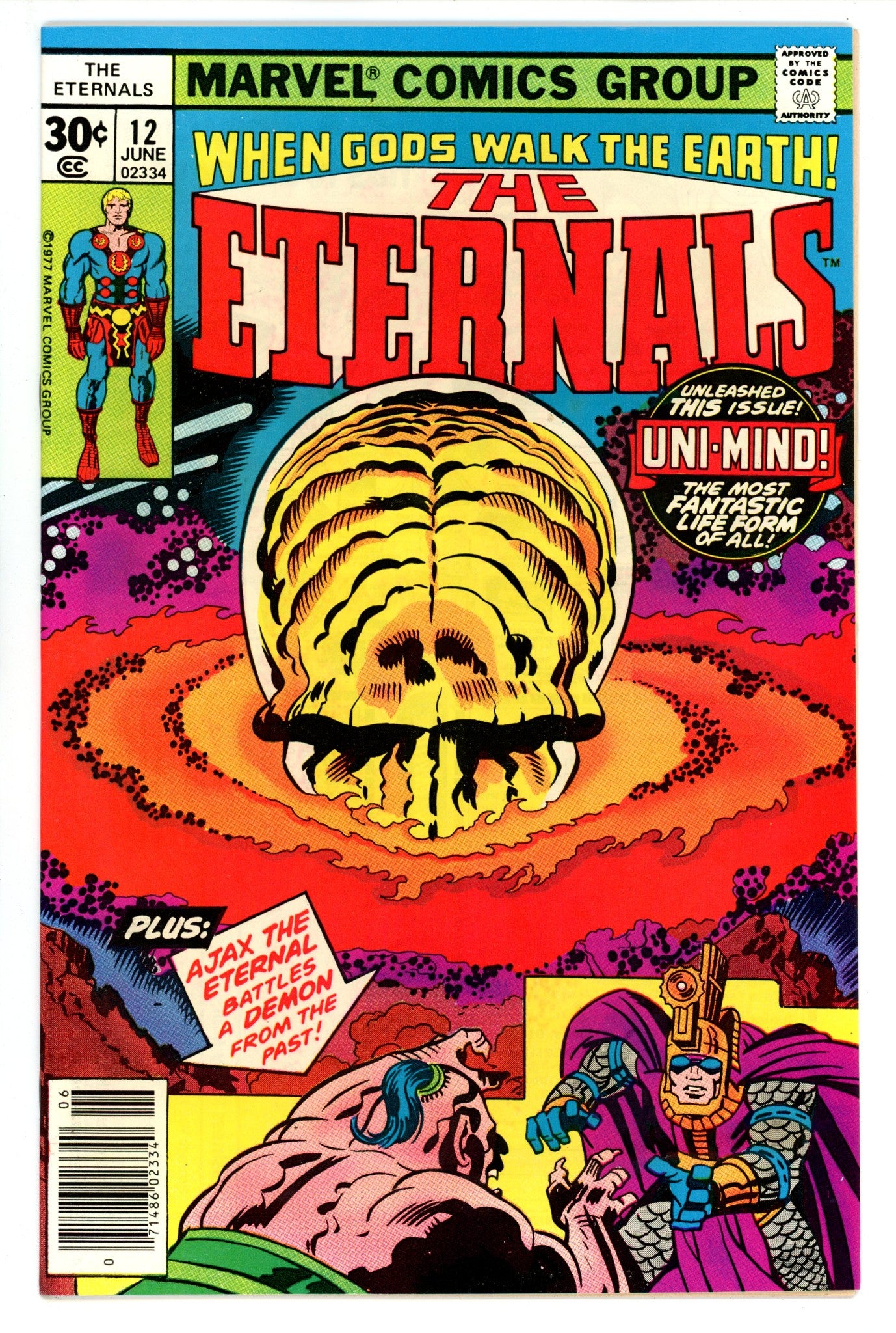 The Eternals Vol 1 12  NM- (9.2)  (1977)   