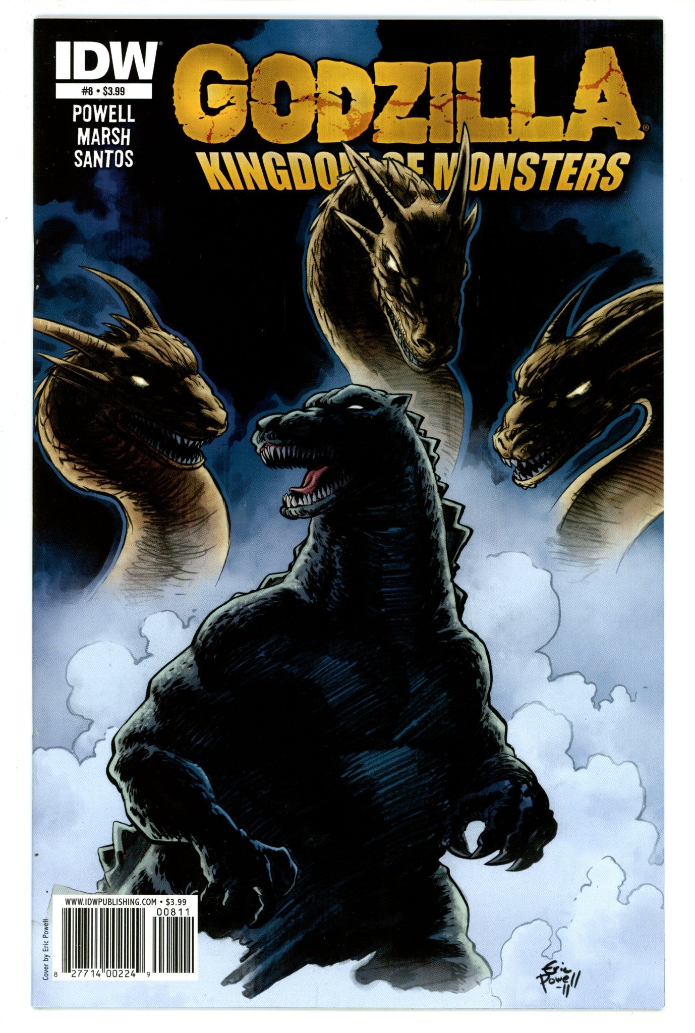 Godzilla: Kingdom of Monsters 8 VF (8.0) (2011) 