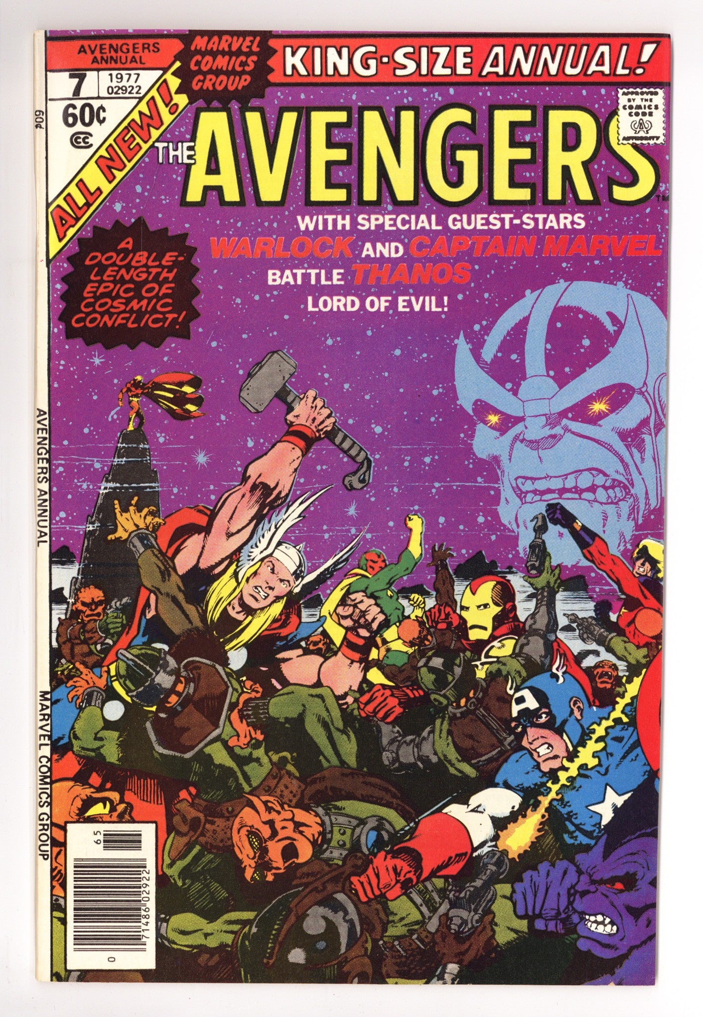 The Avengers Annual Vol 1 7 VF/NM (9.0) (1977) 