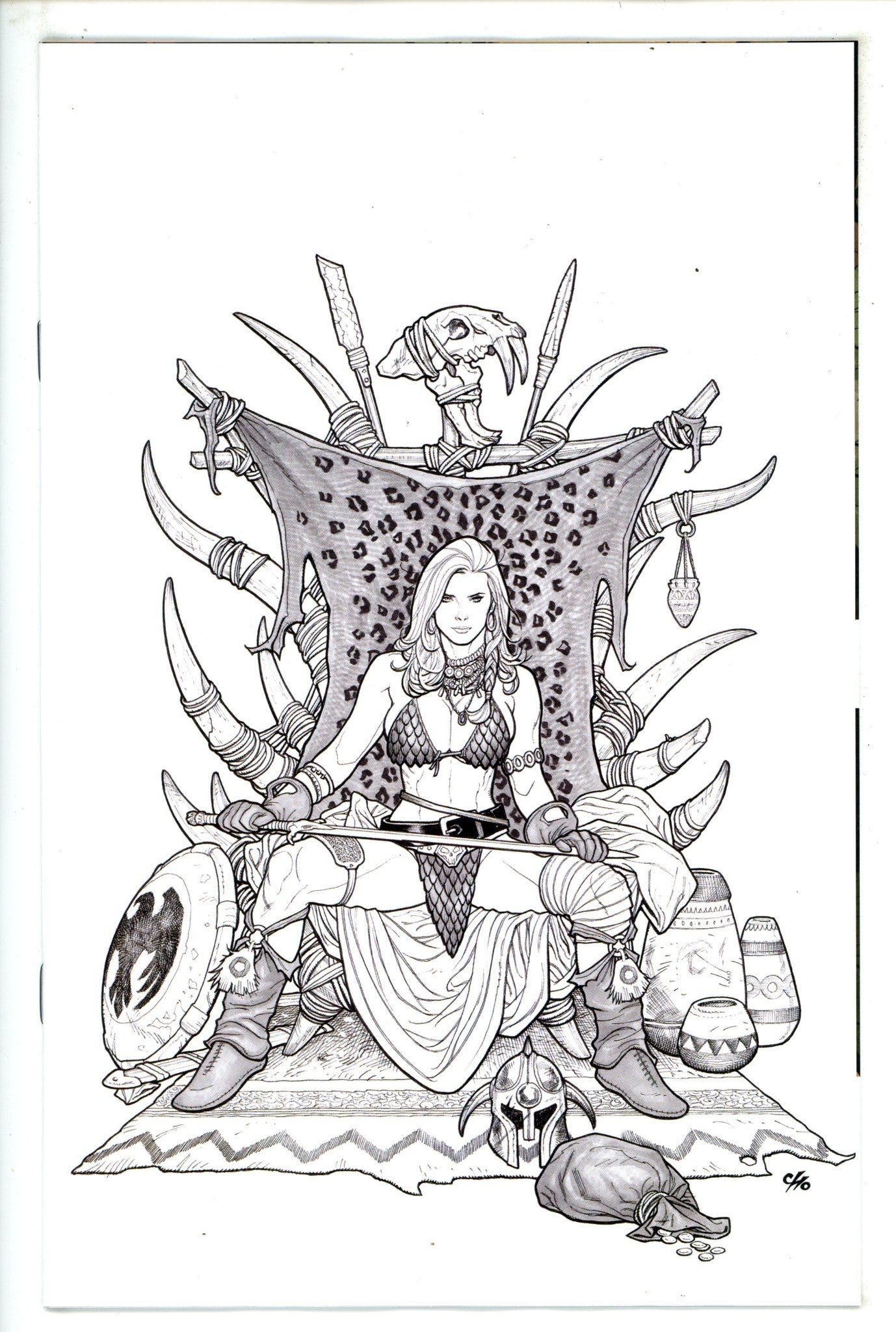 Savage Red Sonja 4 Cho Virgin B&W Incentive Variant NM- (2024)