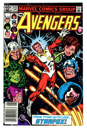 The Avengers Vol 1 232 VF (8.0) (1983) Newsstand