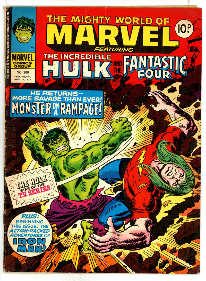 The Mighty World of Marvel 309 VG (4.0) (1978) 