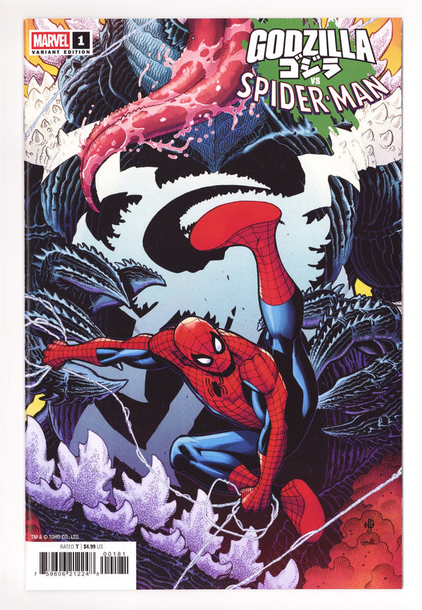 Godzilla vs. Spider-Man 1 High Grade (2025) Bradshaw Variant