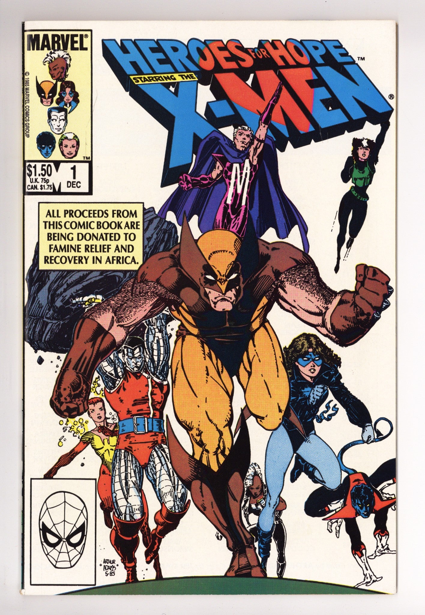 Heroes for Hope Starring the X-Men 1 NM- (9.2) (1985) 