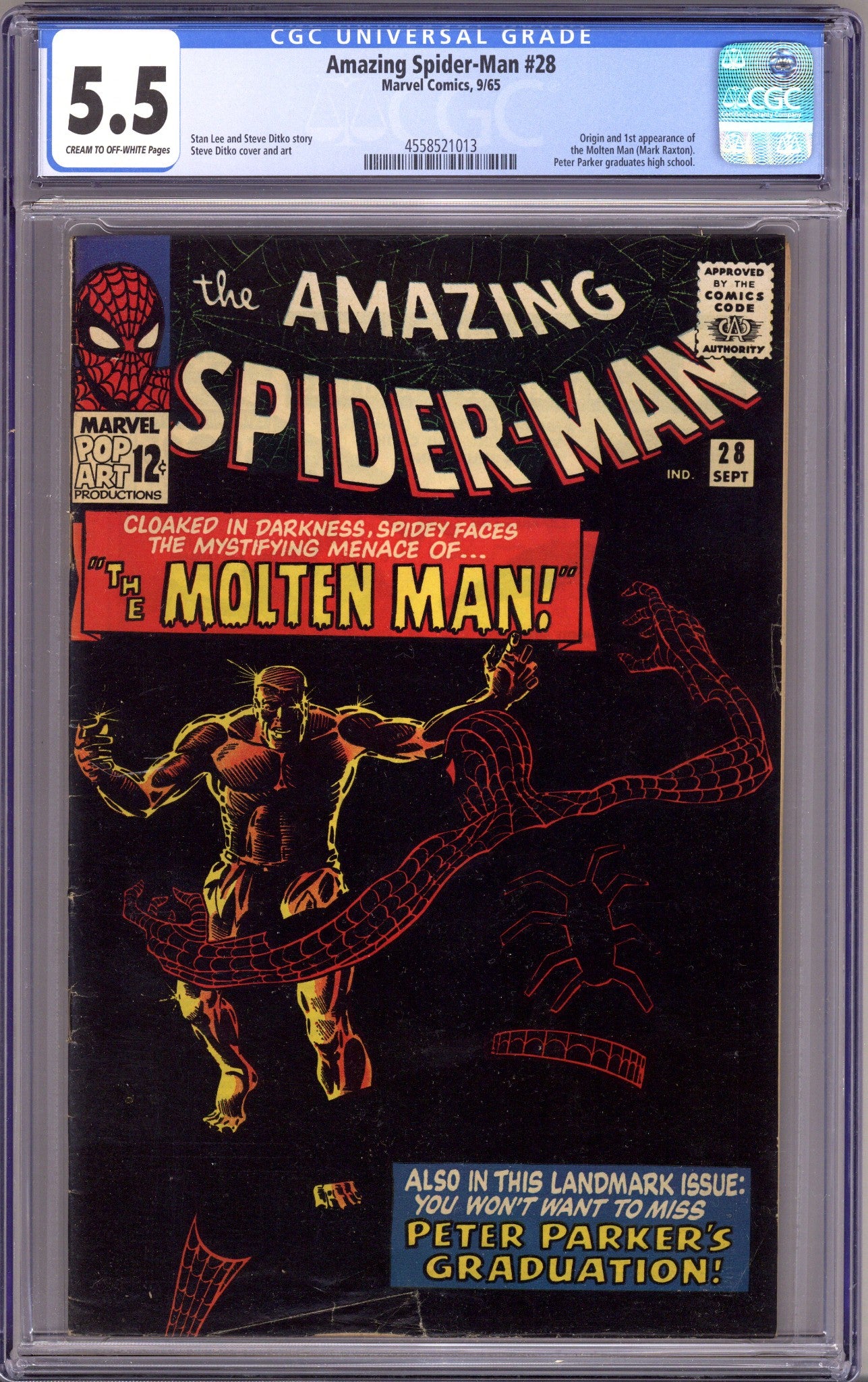 The Amazing Spider-Man Vol 1 28 CGC 5.5 (FN-) (1965) 