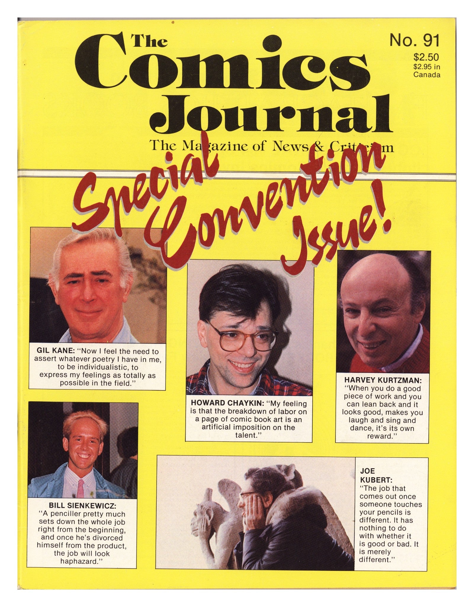The Comics Journal 91 Low Grade (1984) 