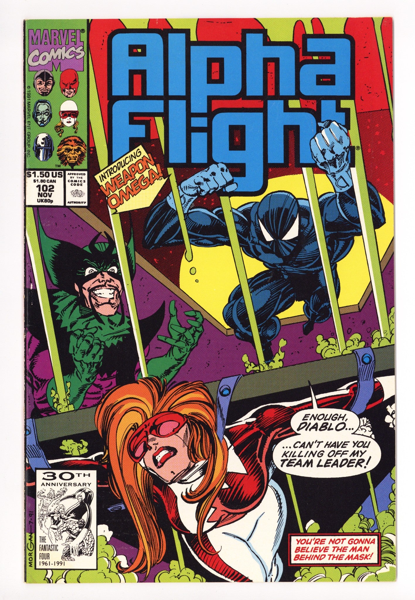 Alpha Flight Vol 1 102 Mid Grade (1991) 