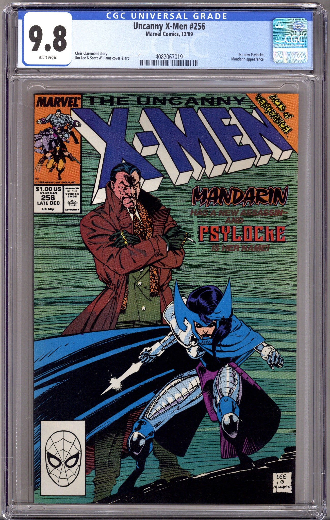 The Uncanny X-Men Vol 1 256 CGC 9.8 (NM/M) (1989) 