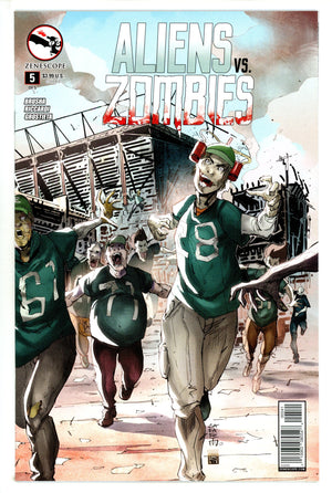 Aliens vs. Zombies 5 High Grade (2015) Cafaro Variant