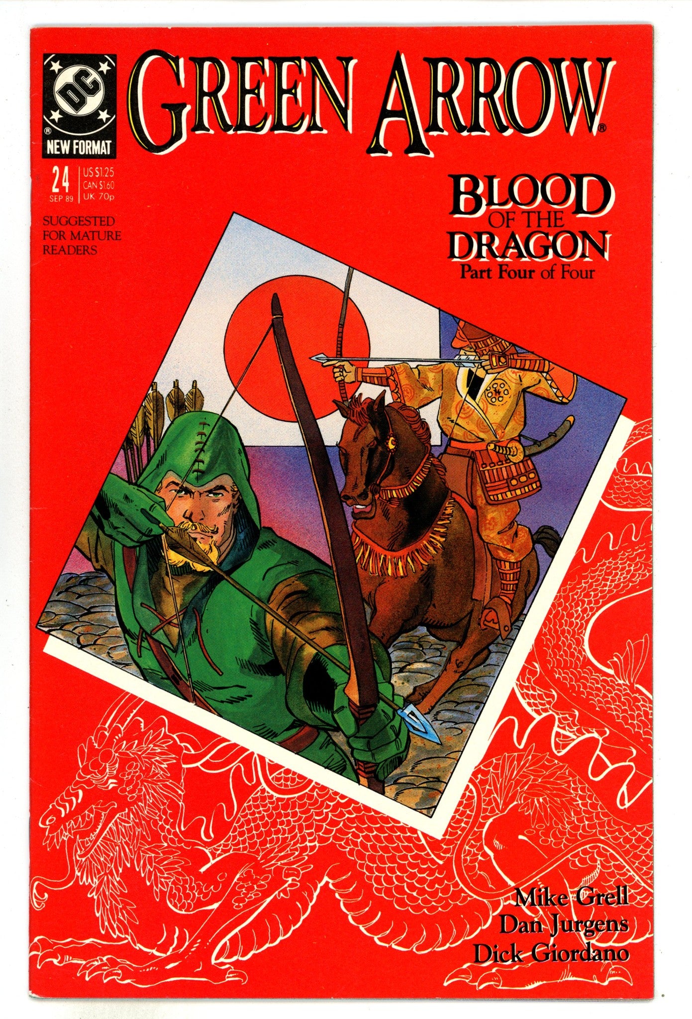 Green Arrow Vol 2 24 Mid Grade (1989) 