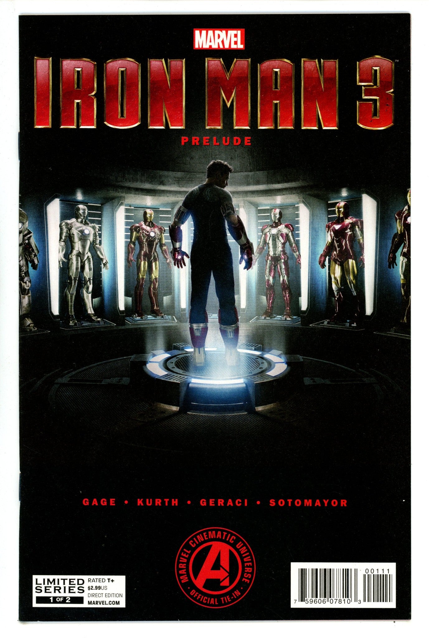 Marvel's Iron Man 3 Prelude 1 NM- (9.2) (2013)