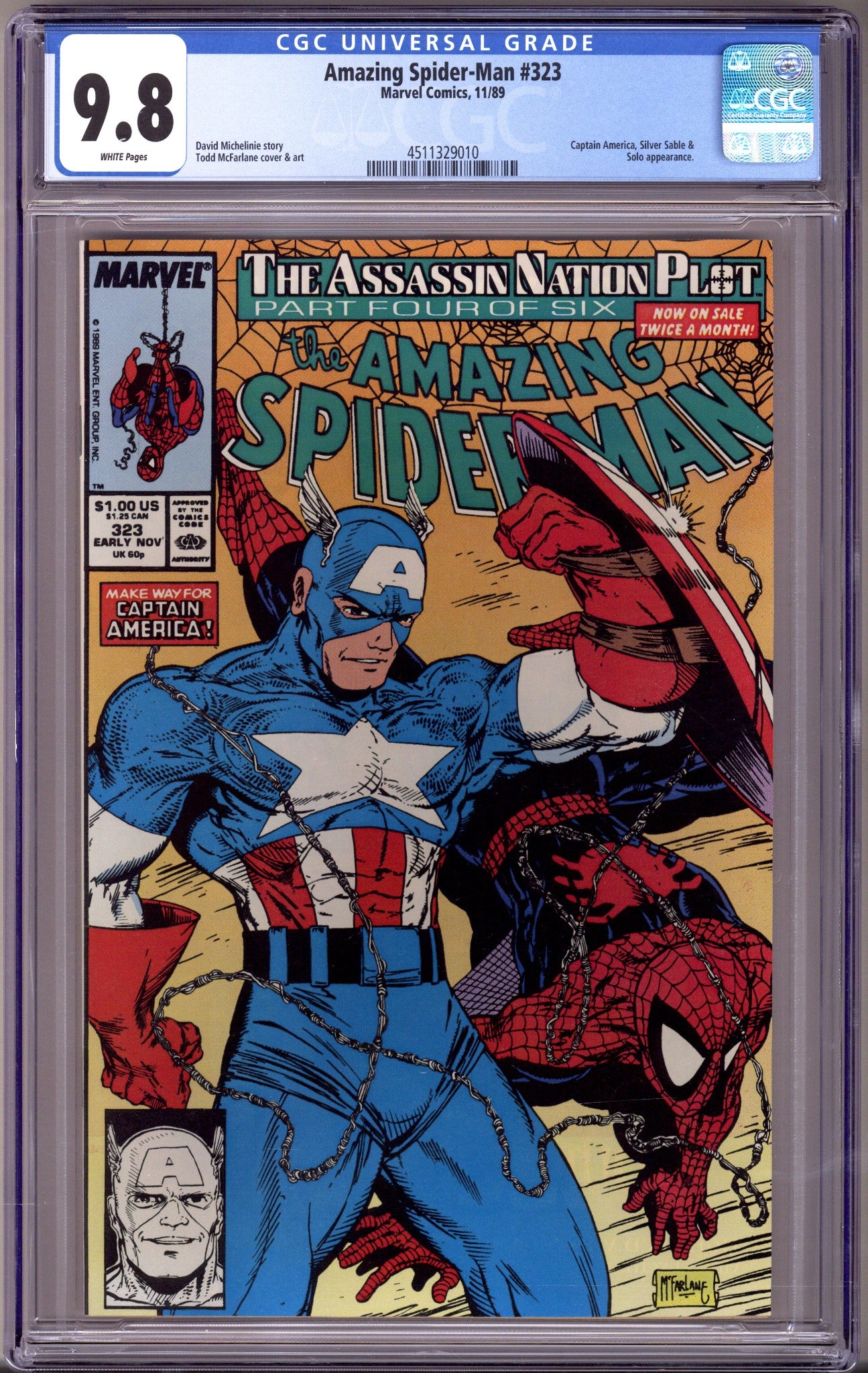 The Amazing Spider-Man Vol 1 323 CGC 9.8 (NM/M) (1989) 