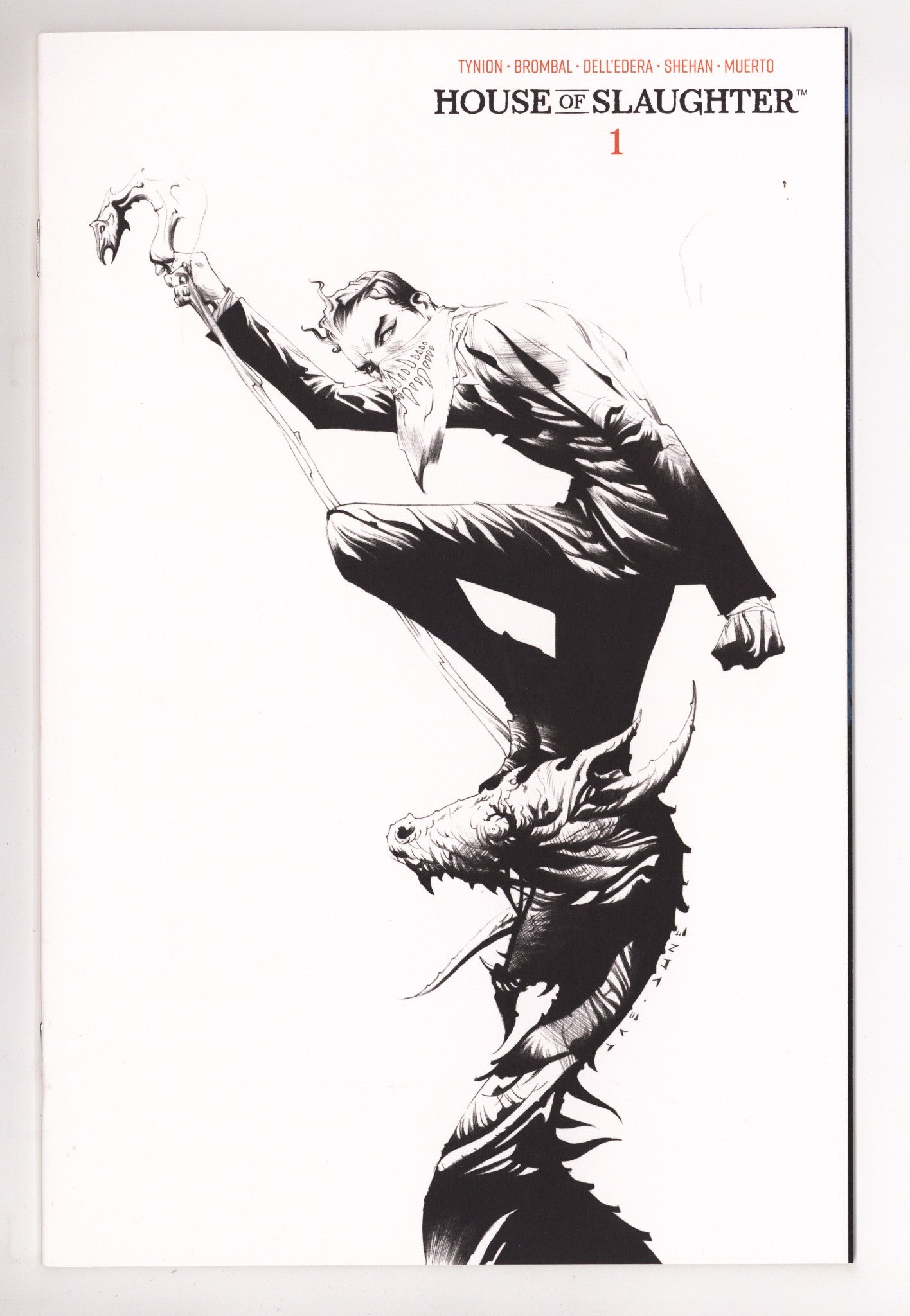 House of Slaughter 1 High Grade 2nd Print (2021) Lee LCSD B&W Variant 