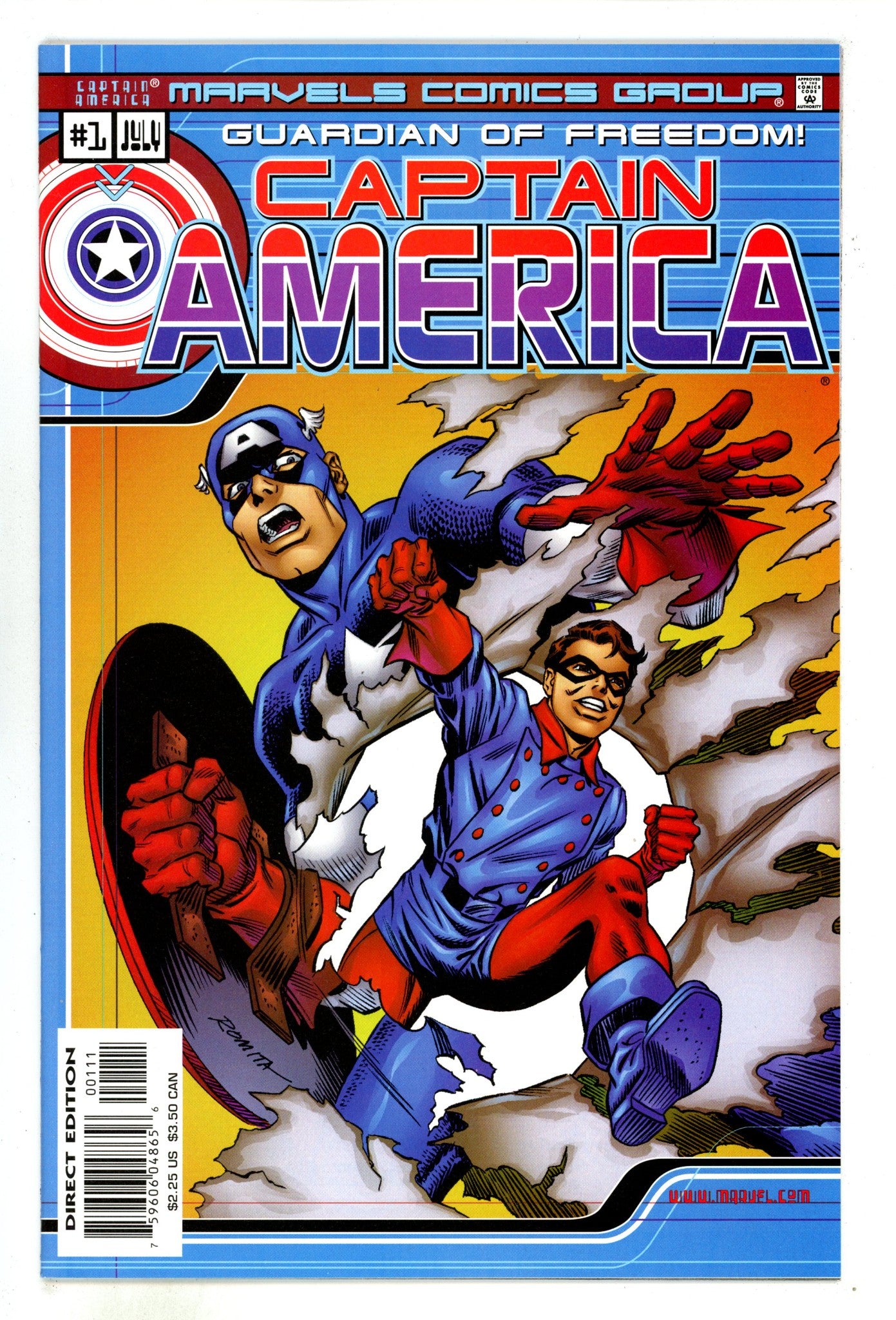 Marvels Comics: Captain America 1 High Grade (2000) 